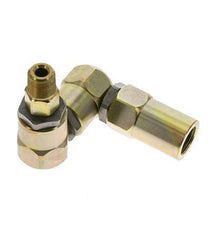 Swivel Joint 3/8'' NPT Male x 1/2'' NPT Female Z-shape Steel PTFE 350bar (4917.5psi)