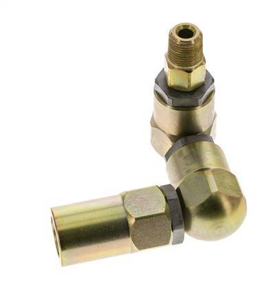 Junta giratoria 3/8'' NPT Macho x 1/2'' NPT Hembra Forma de Z Acero PTFE 350bar (4917.5psi)