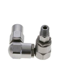 Junta giratoria 3/8'' macho R x hembra Rp en forma de Z Acero NBR 350bar (4917.5psi)