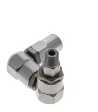 Junta giratoria 3/8'' macho R x hembra Rp en forma de Z Acero NBR 350bar (4917.5psi)