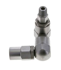 Junta giratoria 3/8'' macho R x hembra Rp en forma de Z Acero NBR 350bar (4917.5psi)