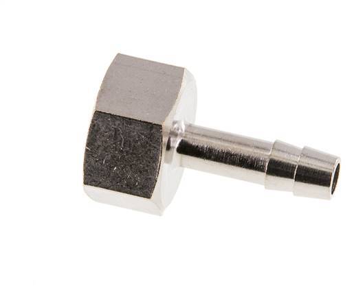 G 3/8'' x 6mm Nickel plated Brass Hose barb 16 Bar [2 Pieces]