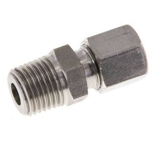 R 1/4'' Macho x 8LL Anillo de corte recto de acero inoxidable 100 Bar DIN 2353