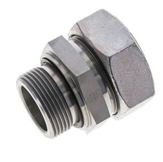 G 1 1/4'' Male x 42L Zinc plated Steel Straight Cutting Ring with FKM Seal 160 Bar DIN 2353