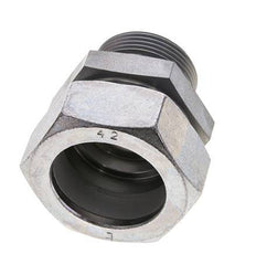 G 1 1/4'' Male x 42L Zinc plated Steel Straight Cutting Ring with FKM Seal 160 Bar DIN 2353
