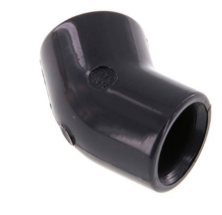 PVC 45deg Elbow Fitting Socket 16x23mm [5 Pieces]
