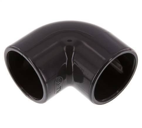 PVC 90deg Elbow Fitting Socket 50x60mm [2 Pieces]