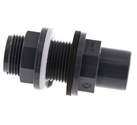 PVC Bulkhead Fitting Socket 20x25mm