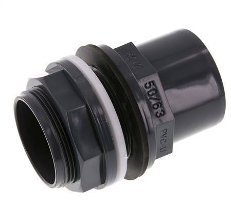 PVC Bulkhead Fitting Socket 50x63mm