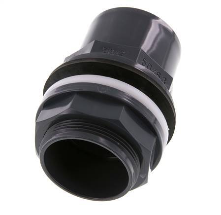PVC Bulkhead Fitting Socket 50x63mm