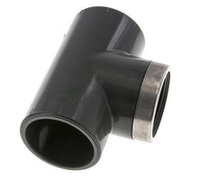 PVC Tee Fitting Female Socket 50mm x Female Rp1-1/2''