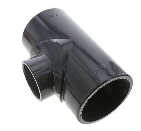 PVC Reducing Tee Fitting Socket 110 to 75mm