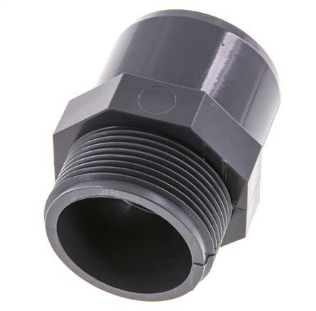 PVC Fitting Female Socket 40x50mm x Male G 1-1/2'' [2 Pieces]