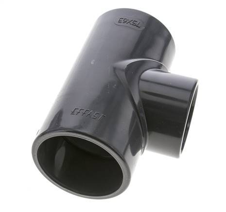 PVC Reducing Tee Fitting Socket 75 to 63mm