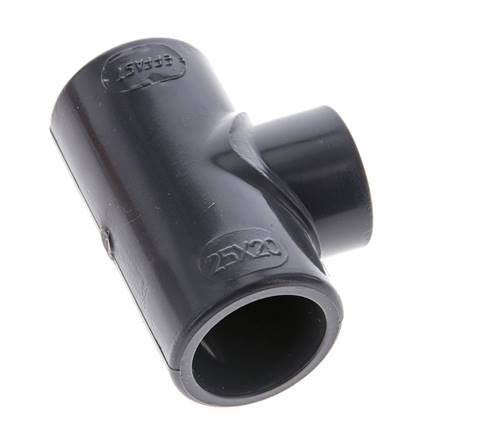 PVC Reducing Tee Fitting Socket 25 to 20mm [2 Pieces]