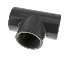 PVC Tee Fitting Female Socket 90mm x Female Rp3''