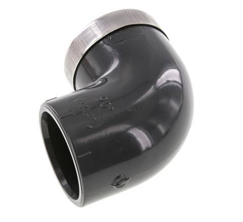 PVC 90deg Elbow Fitting Female Socket 40x51mm x Female Rp 1 1/4''