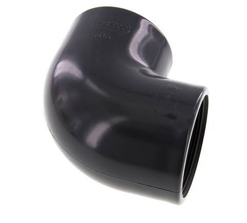 PVC 90deg Elbow Fitting Female Socket 75x89mm x Female Rp 2-1/2''