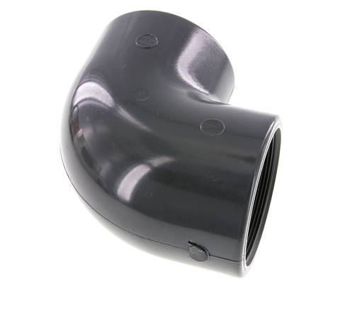 PVC 90deg Elbow Fitting Female Socket 90x106mm x Female Rp 3''