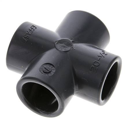 PVC Cross Fitting Socket 20x28mm
