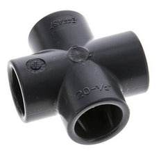 PVC Cross Fitting Socket 20x28mm