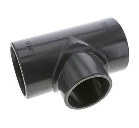 PVC Reducing Tee Fitting Socket 90 to 75mm