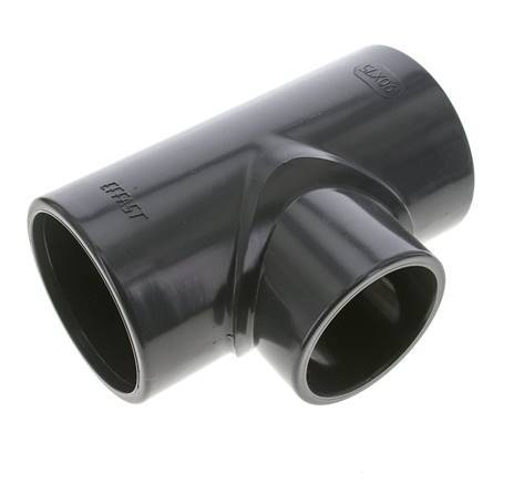 PVC Reducing Tee Fitting Socket 90 to 75mm