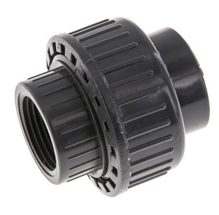 PVC Union Fitting Female Socket 25mm x Female Rp 3/4'' EPDM