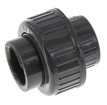 PVC Union Fitting Female Socket 25mm x Female Rp 3/4'' EPDM