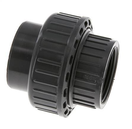 PVC Union Fitting Female Socket 40mm x Female Rp 1 1/4'' EPDM