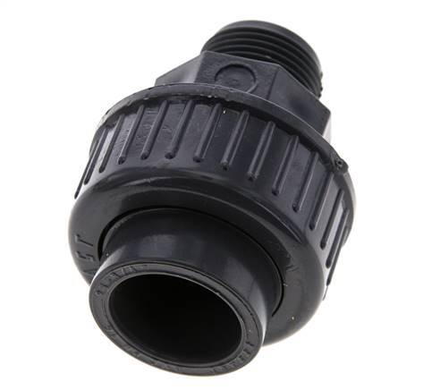 PVC Union Fitting Female Socket 25mm x Male R 3/4'' EPDM