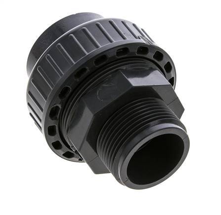 PVC Union Fitting Female Socket 40mm x Male R 1 1/4'' EPDM