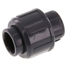 PVC Union Fitting Socket 16x34mm FKM [2 Pieces]