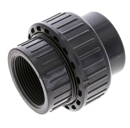 PVC Union Fitting Female Rp 1-1/2'' FKM