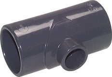 Conexión en T reductor de PVC de 63 a 40 mm