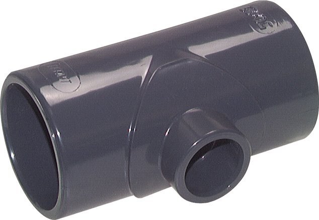 Conexión en T reductor de PVC de 90 a 50 mm