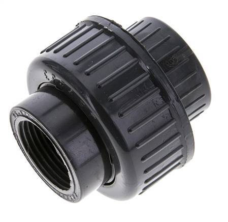 PVC Union Fitting Female Rp 3/4'' FKM