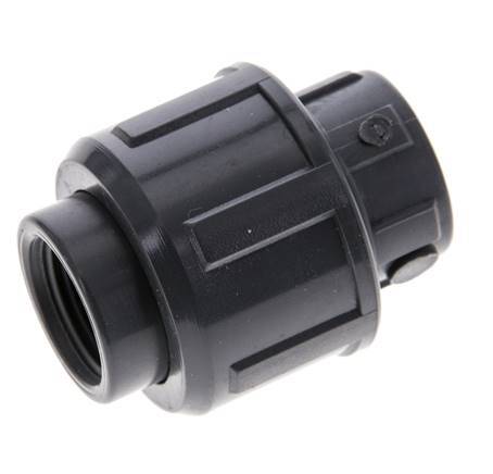 PVC Union Fitting Female Rp 3/8'' FKM [2 Pieces]