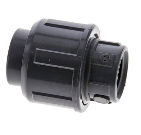PVC Union Fitting Female Rp 3/8'' FKM [2 Pieces]