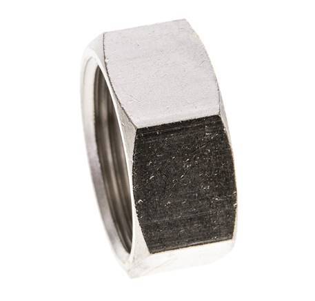 19mm (G3/4'') Nickel-plated Brass Union Nut L13.5mm [2 Pieces]