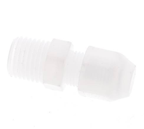 4x6mm & R1/4'' PP Straight Hose Fitting with Male Threads 10bar/145psi [2 Pieces]