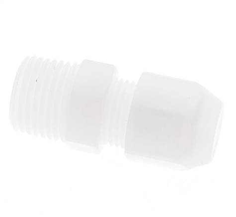 10x12mm & R1/2'' PP Straight Hose Fitting with Male Threads 10bar/145psi [2 Pieces]