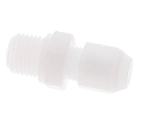 4x6mm & G1/4'' PP Straight Hose Fitting with Male Threads 10bar/145psi [2 Pieces]