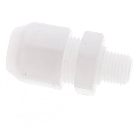 4x6mm & G1/4'' PVDF Straight Hose Fitting with Male Threads 10bar/145psi
