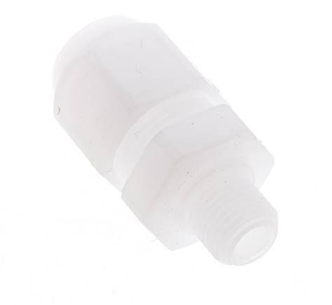 8x10mm & G1/2'' PVDF Straight Hose Fitting with Male Threads 10bar/145psi