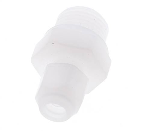 12x14mm & G3/8'' PVDF Straight Hose Fitting with Male Threads 10bar/145psi