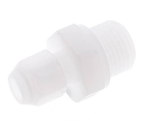 4x6mm & G1/8'' PVDF Straight Hose Fitting with Male Threads 10bar/145psi