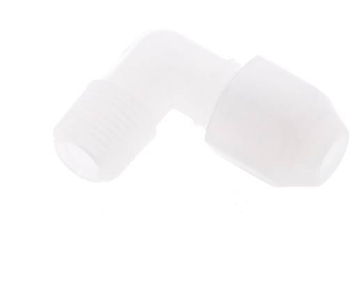 2x4mm & R1/8'' PP Elbow Hose Fitting with Male Threads 10bar/145psi [2 Pieces]