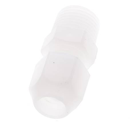 6x8mm & R1/4'' PP Elbow Hose Fitting with Male Threads 10bar/145psi [2 Pieces]