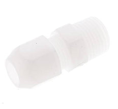 6x8mm & R1/8'' PP Elbow Hose Fitting with Male Threads 10bar/145psi [2 Pieces]